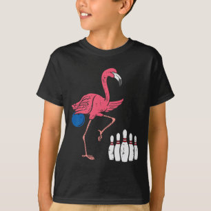 Camiseta Flamingo Boliche Engraçada Equipe do Esporte Bowle