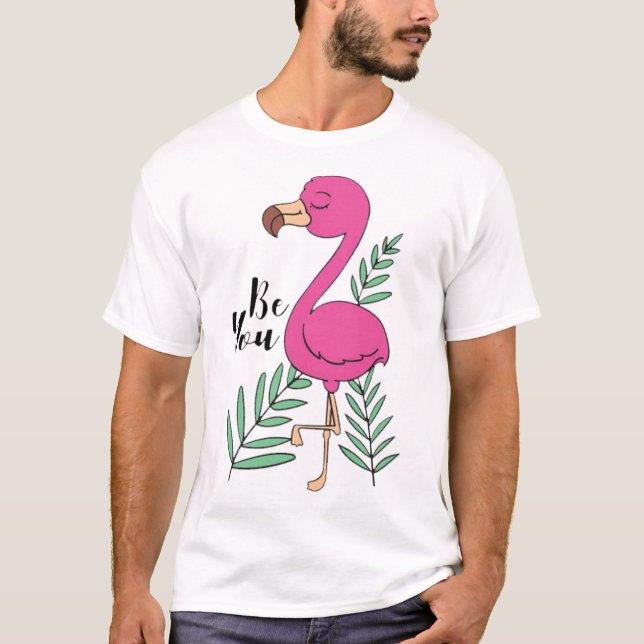 Camiseta Flamingo bonito (Frente)