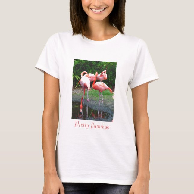 Camiseta Flamingo bonito (Frente)