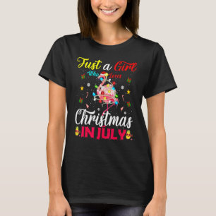 Camiseta Flamingo Bonito Ilumina Apenas Uma Menina Que Ama