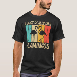 Camiseta Flamingo Bonito Para Homens Flamingo Bird