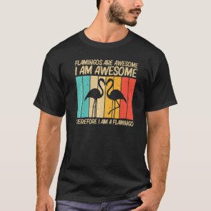 Camiseta Flamingo Bonito Para Homens Flamingo Bird