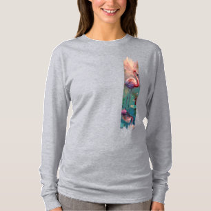 Camiseta Flamingo brushAVE pintura