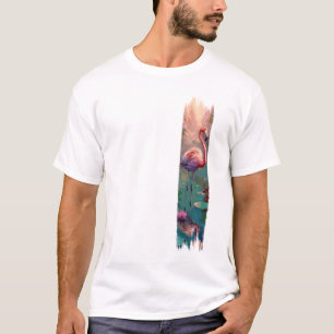 Camiseta Flamingo brushAVE pintura
