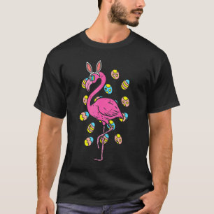 Camiseta Flamingo Bunny Ovelhas Óculos Páscoa Ave Anima