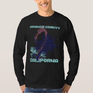 Camiseta Flamingo Califórnia Condado de Orange Praia Palmei