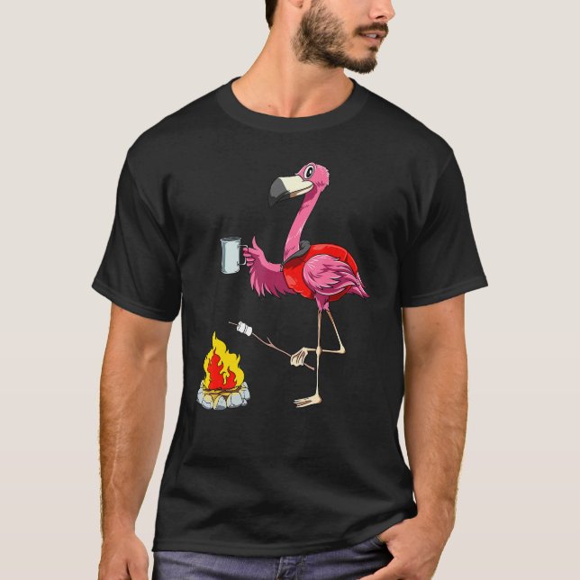 Camiseta Flamingo Camping Flamingo Camper Hikers (Frente)