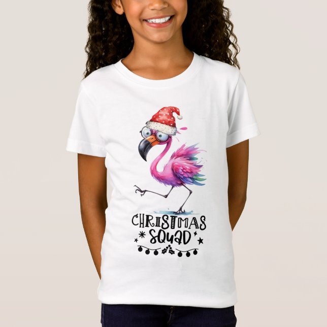 Camiseta Flamingo Christmas da Flórida (Frente)