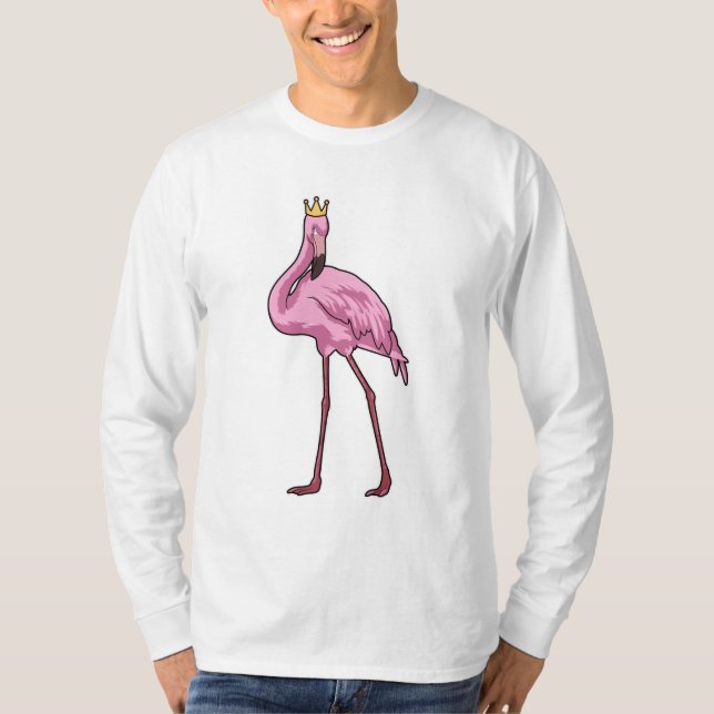 Camiseta Flamingo com Coroa (Frente)