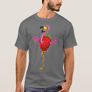Camiseta Flamingo com morango