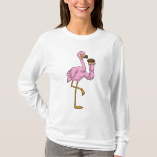 Camiseta Flamingo com Muffin