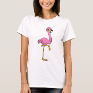 Camiseta Flamingo com Óculos