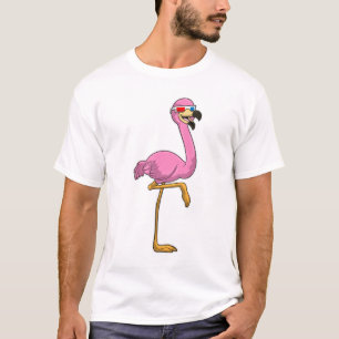 Camiseta Flamingo com Óculos