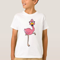 Flamingo com óculos de sol