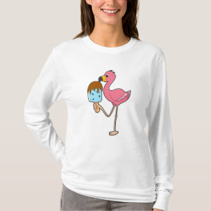 Camiseta Flamingo com picolé