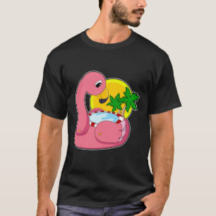 Camiseta Flamingo com Piscina