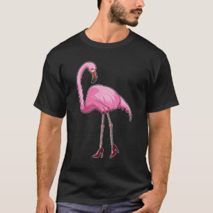 Camiseta Flamingo com salto alto