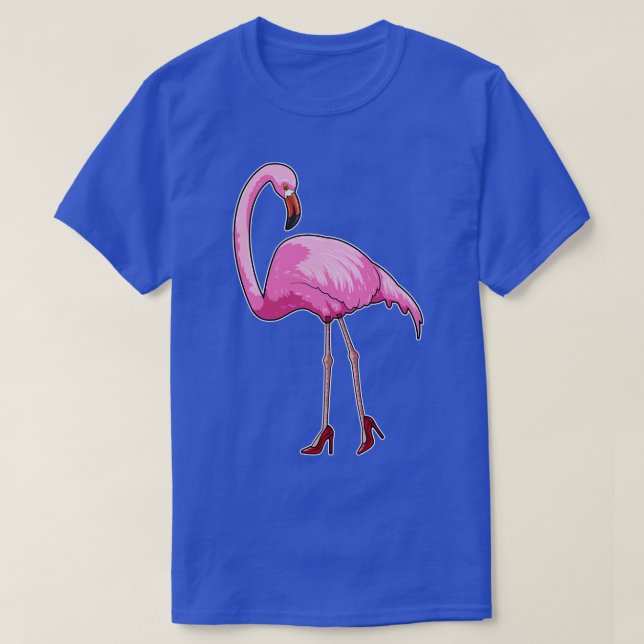 Camiseta Flamingo com salto alto (Frente do Design)