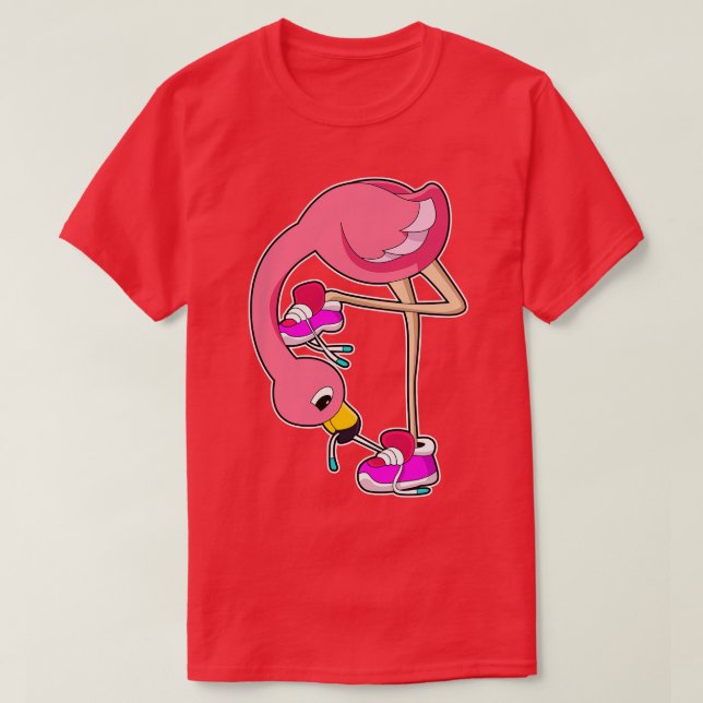 Camiseta Flamingo com Sapatos (Frente do Design)