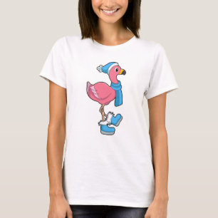 Camiseta Flamingo com Scarf & Hat