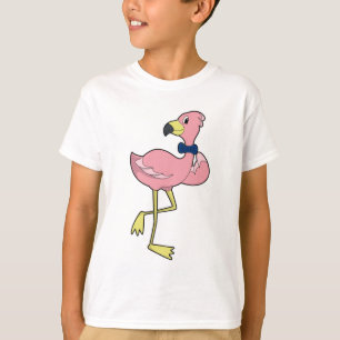 Camiseta Flamingo como cavalheiro com Tie