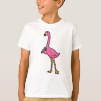 Flamingo como mecânico com chave inglesa