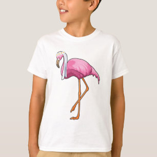 Camiseta Flamingo como Noiva com Veil