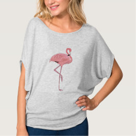 Camiseta Flamingo cor-de-rosa