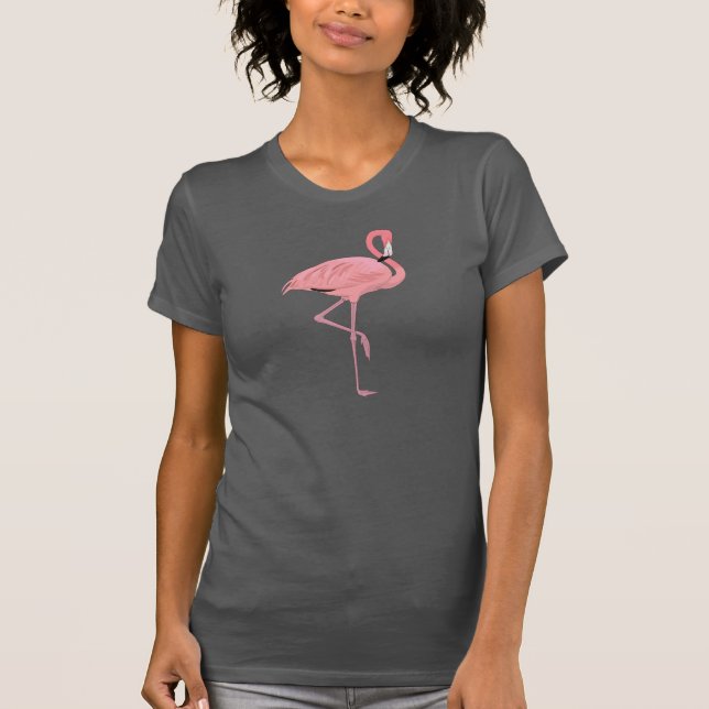 Camiseta Flamingo cor-de-rosa (Frente)
