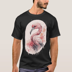 Camiseta Flamingo cor-de-rosa - Cerejeira japonesa - Flor S