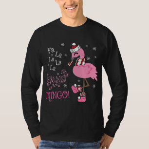 Camiseta Flamingo de Natal - Fa Cóta La MINGO Candy Candi