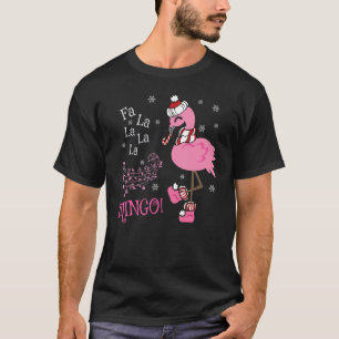 Camiseta Flamingo de Natal - Fa Cóta La MINGO Candy Candi
