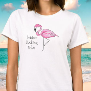 Camiseta Flamingo Despedida de Solteira Damas de H