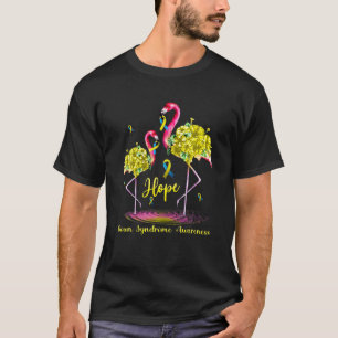 Camiseta Flamingo Down Síndrome Sensibilização