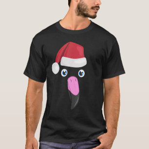 Camiseta Flamingo Face Animal Big Cute Face Figurino