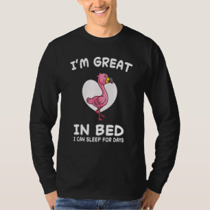 Camiseta Flamingo Flamingos Dorme Dormindo Dormindo Noite d