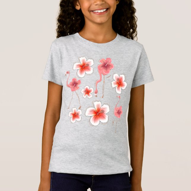 Camiseta Flamingo Floral (Frente)