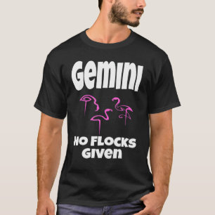 Camiseta Flamingo Gemini Sem Blocos Dado Dizendo Humor Sar