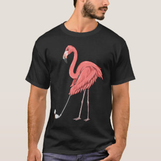Camiseta Flamingo Golf Flamingo Jogando Golfe T-Shirt