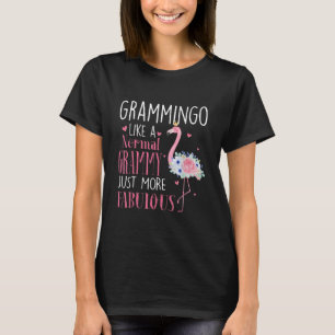 Camiseta Flamingo Grammingo Como Um Grammy Normal Engraçado