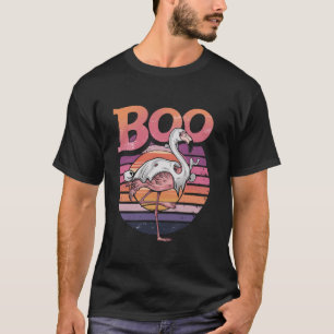 Camiseta Flamingo Halloween Spooky Wading Bird Trick