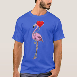Camiseta Flamingo Heart Balloon
