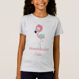 Camiseta Flamingo Homeschool Cutie