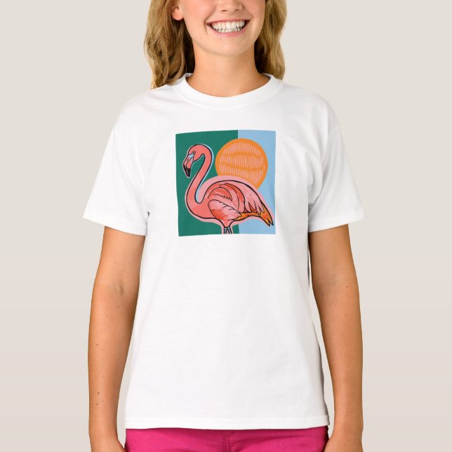 Camiseta Flamingo Kids T-Shirt (Frente)