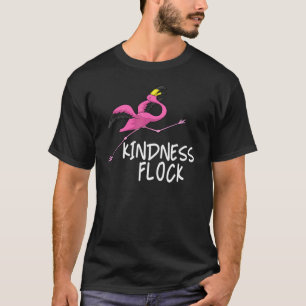 Camiseta Flamingo Kindness Bloqueio Prevenção Contra Bullyi