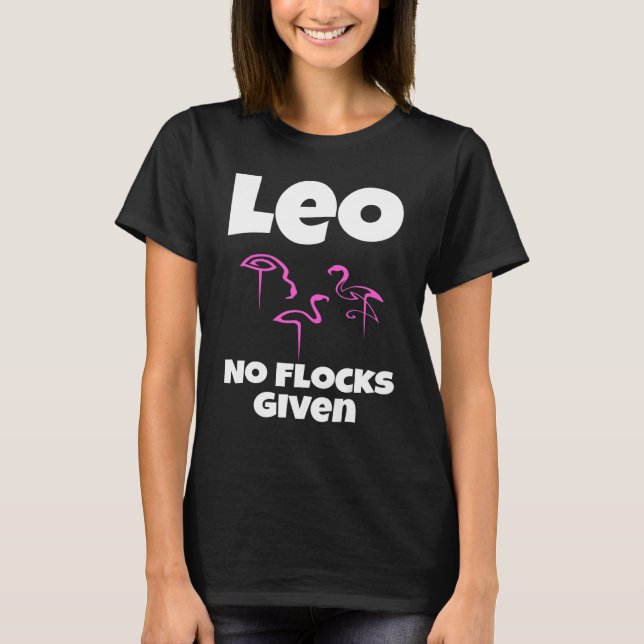 Camiseta Flamingo Leo Sem Blocos Dando Humor Sarcas (Frente)