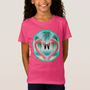 Camiseta Flamingo Love (Namorados tropical)