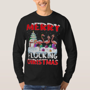 Camiseta Flamingo Lover Xmas Gift Feliz Flocando Natal