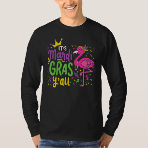 Camiseta Flamingo Mardi Gras Y All Vintage Flamingo Bird Ce