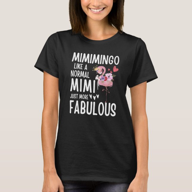 Camiseta Flamingo Mimingo, como um Mimi normal. (Frente)